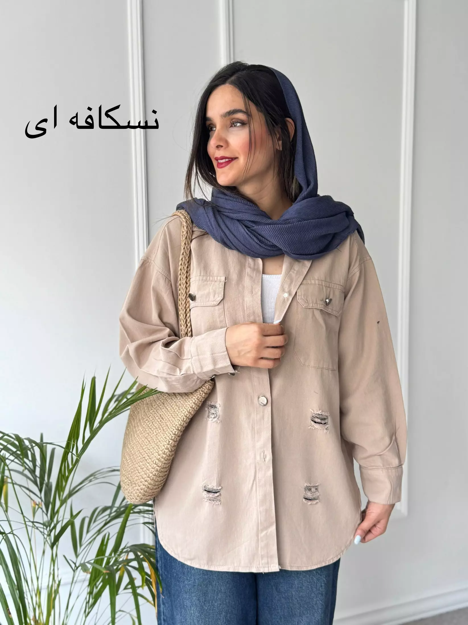 مانتو کتان رونا پلاس +